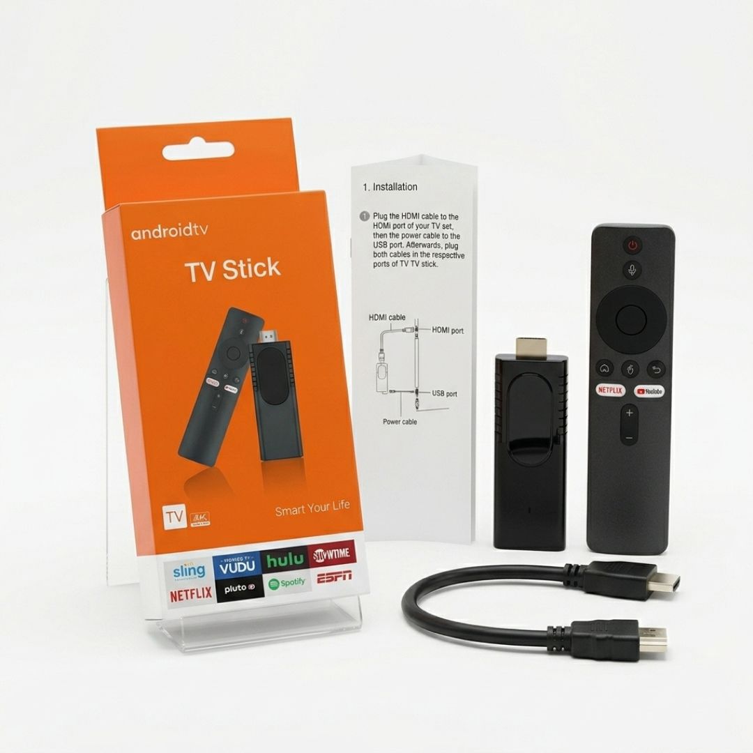 4K Android TV Stick | Smart TV Streaming Stick | WiFi | HDMI | Voice Control
